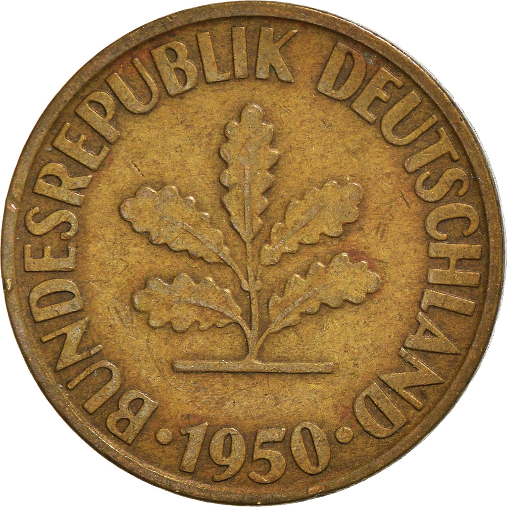 Monnaie, République fédérale allemande, 10 Pfennig, 1950