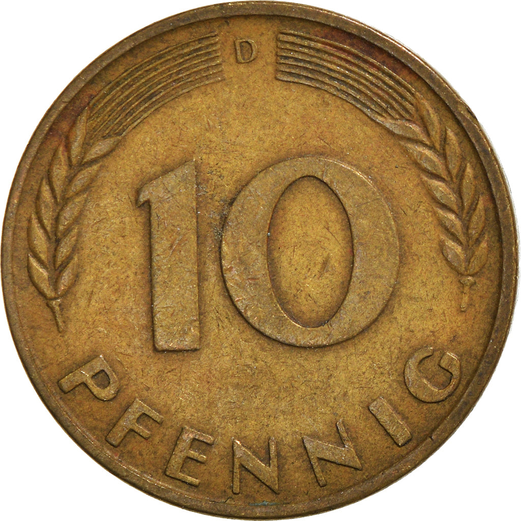 Monnaie, République fédérale allemande, 10 Pfennig, 1950