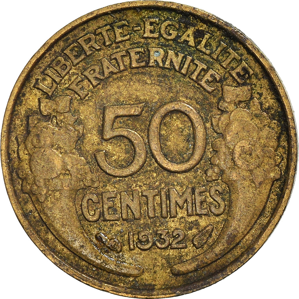 Moneda, Francia, 50 Centimes, 1932