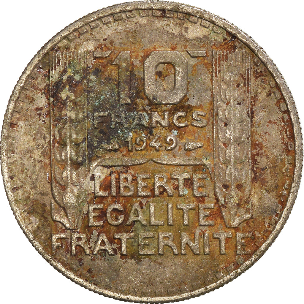 Moeda, França, 10 Francs, 1949
