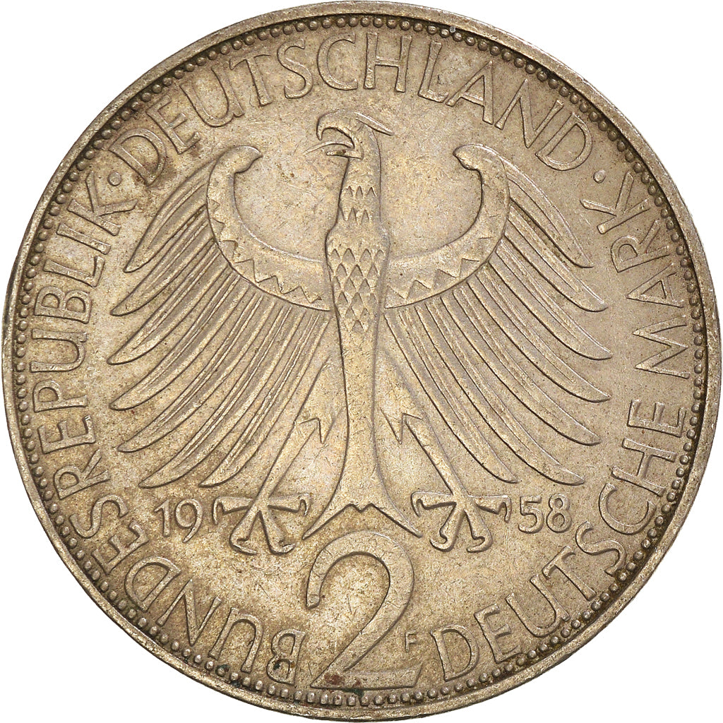 Moneta, GERMANIA - REPUBBLICA FEDERALE, 2 Mark, 1958