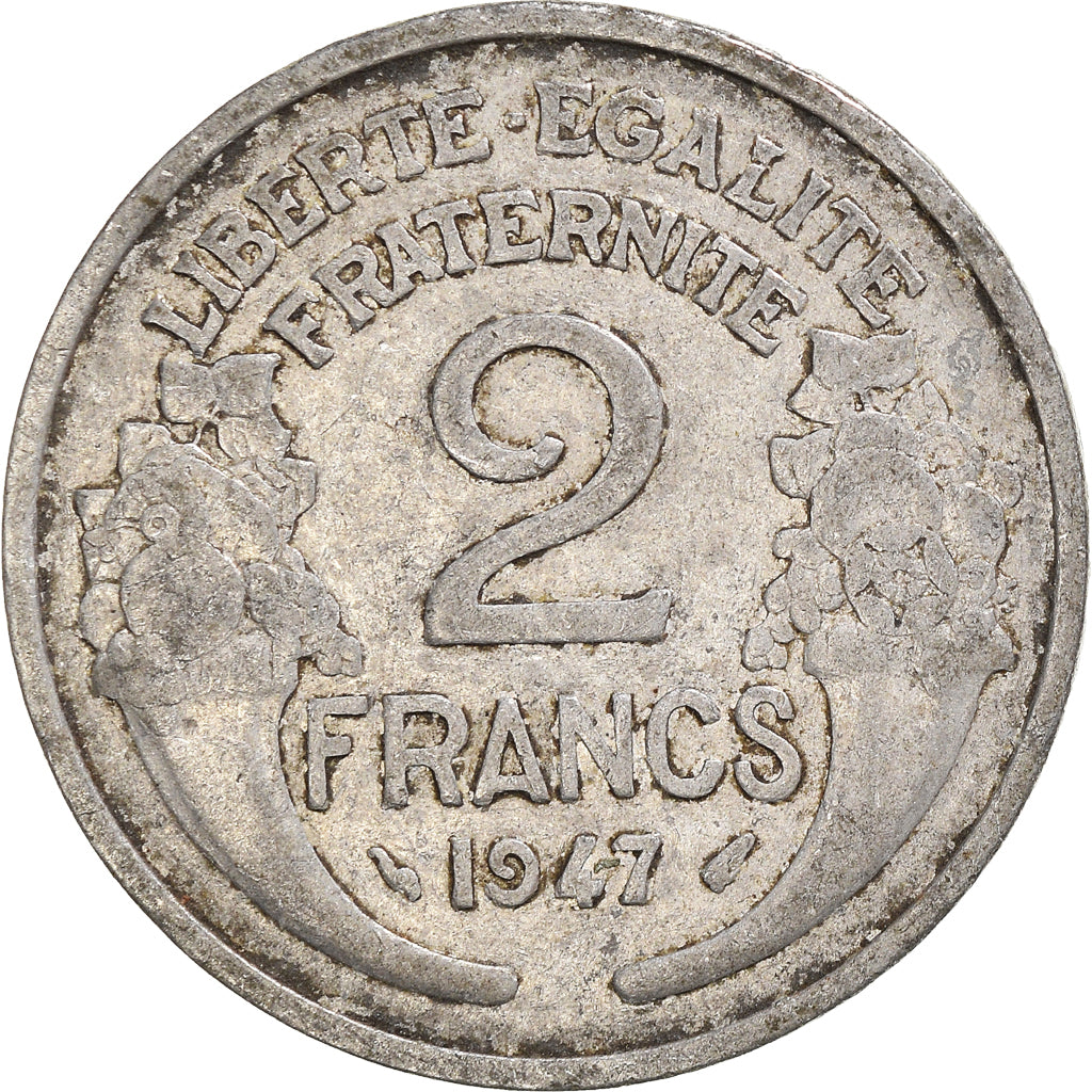 Moneta, Francia, 2 Francs, 1947