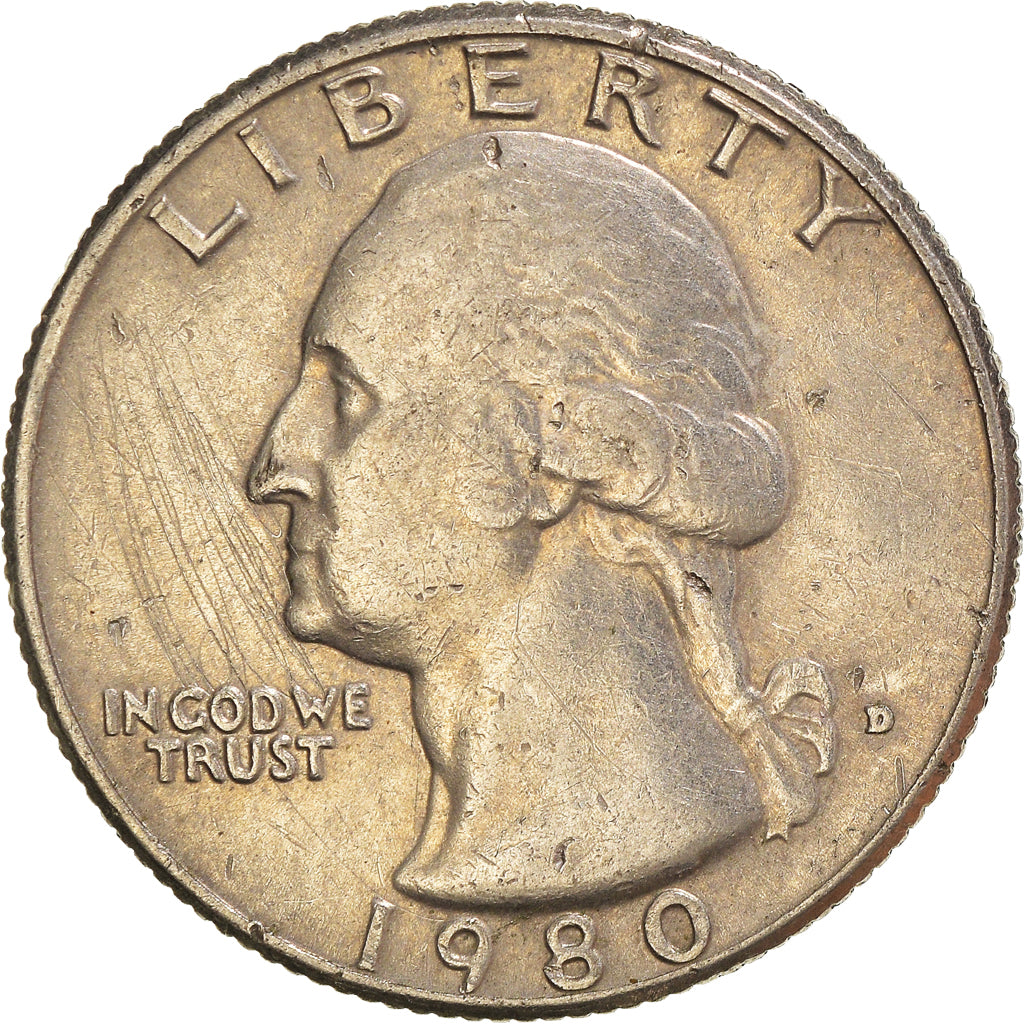 Moneta, Stati Uniti, Quarter, 1980