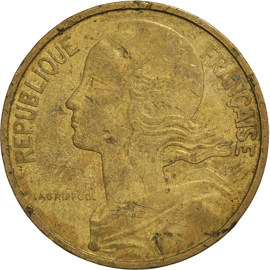 Munten, Frankrijk, 10 Centimes, 1968