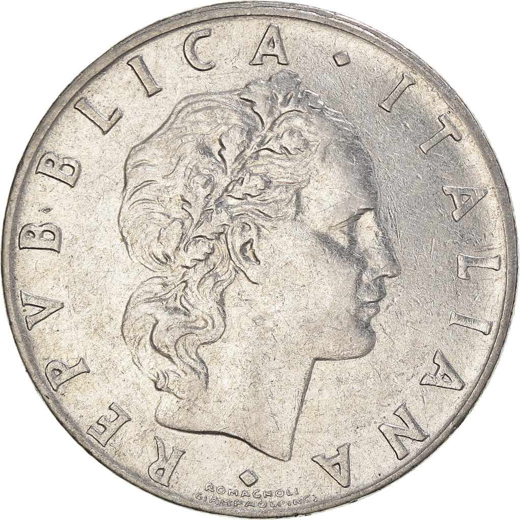 Münze, Italien, 50 Lire, 1963