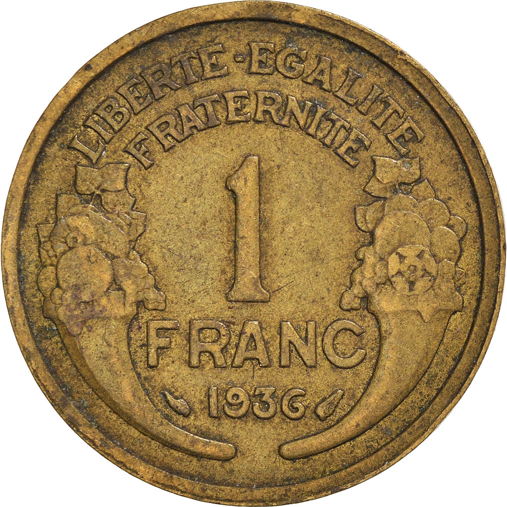 Moneta, Francja, Franc, 1936