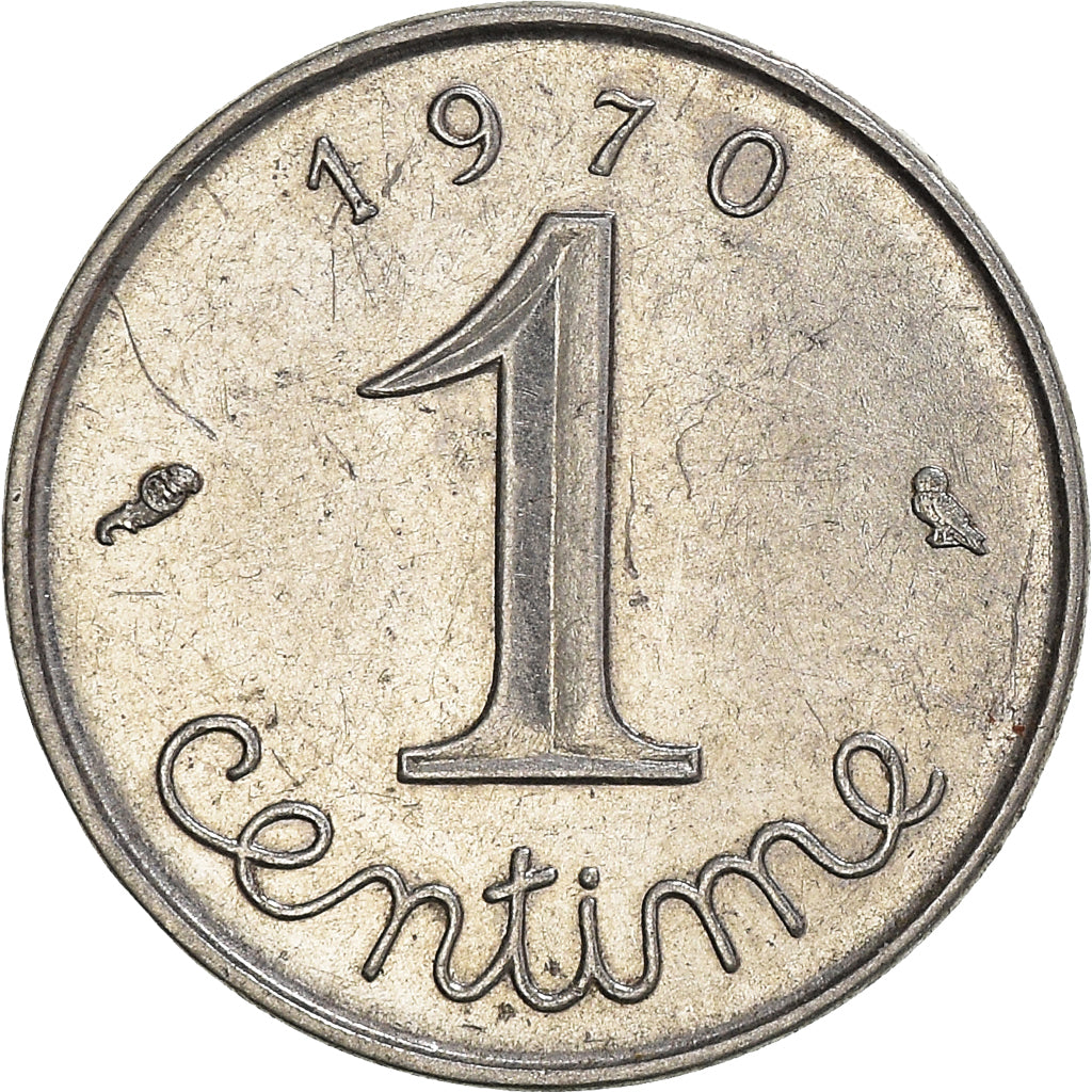 Moneta, Francia, Centime, 1970