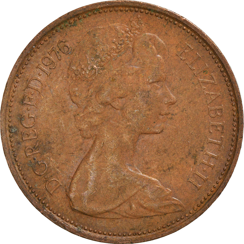 Münze, Großbritannien, 2 New Pence, 1976