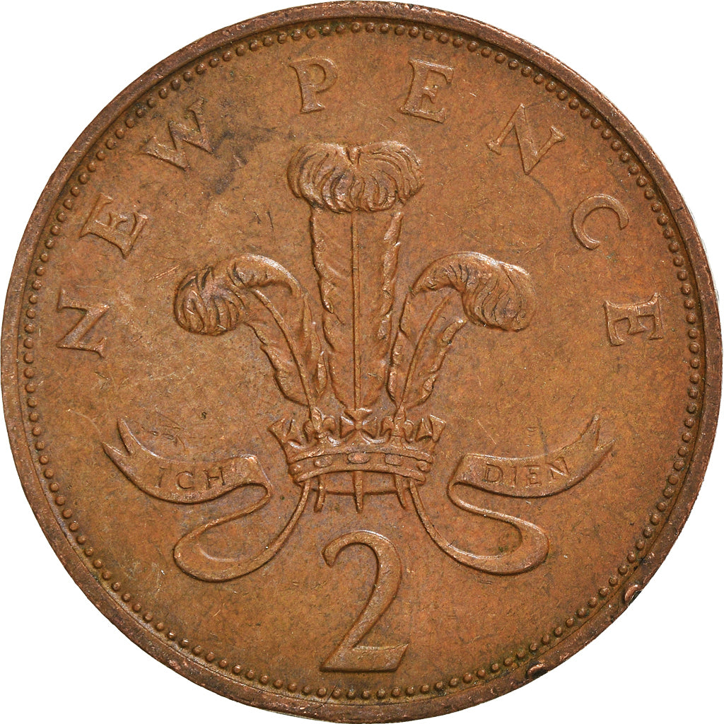 Münze, Großbritannien, 2 New Pence, 1976