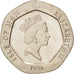 ISLE OF MAN, 20 Pence, 1996, KM #592, AU(55-58), Copper-Nickel, 21.4, 5.00