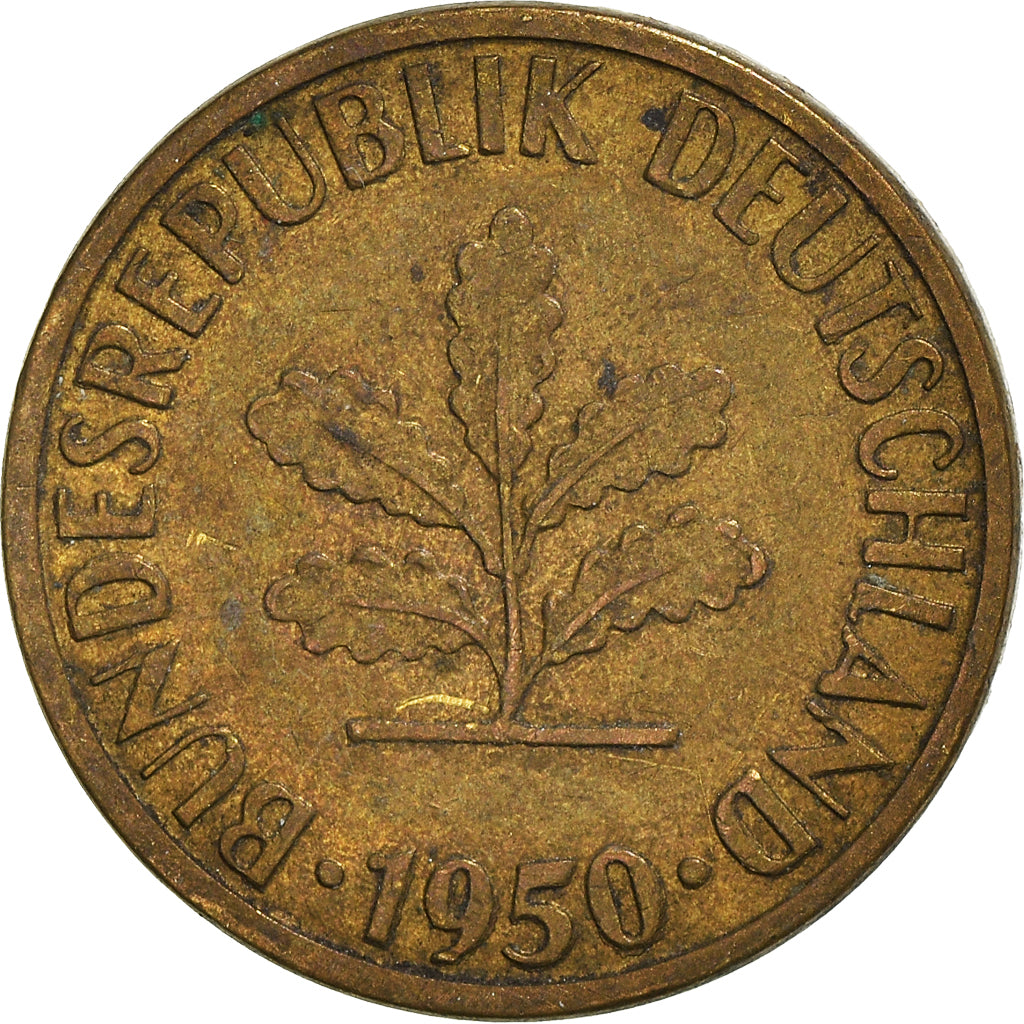 Moneda, ALEMANIA - REPÚBLICA FEDERAL, 5 Pfennig, 1950