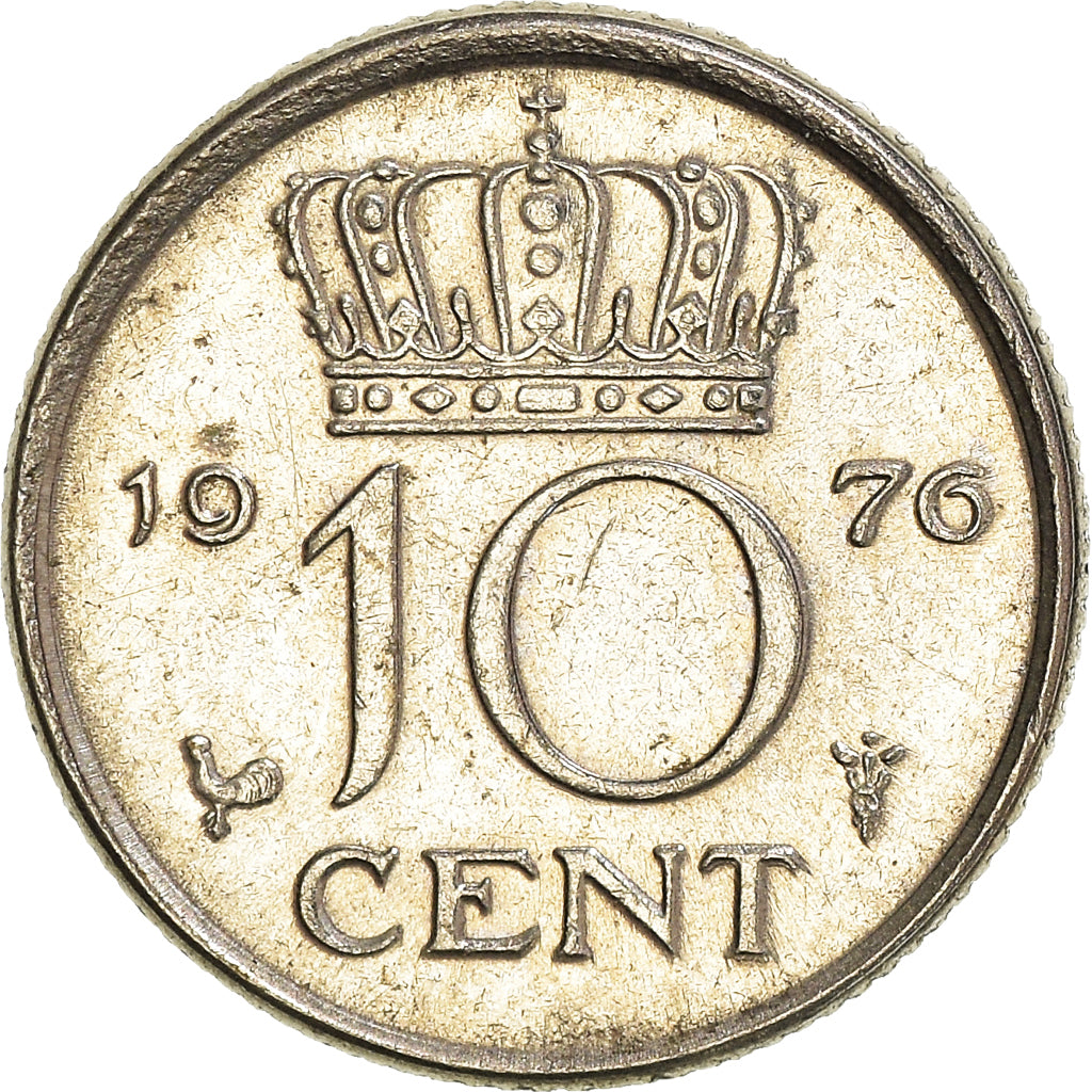 Moneta, Paesi Bassi, 10 Cents, 1976
