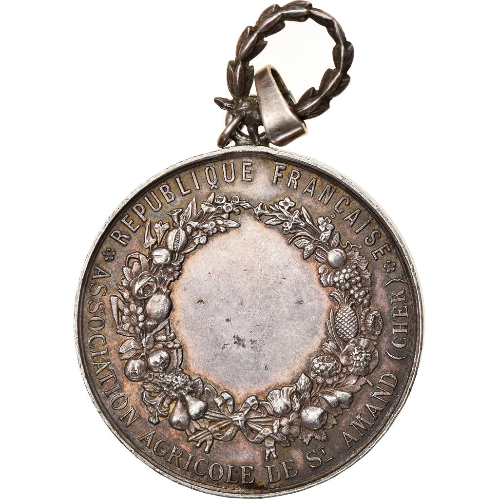France, Médaille, Association Agricole de Saint-Amand, Cher, TTB+, Argent