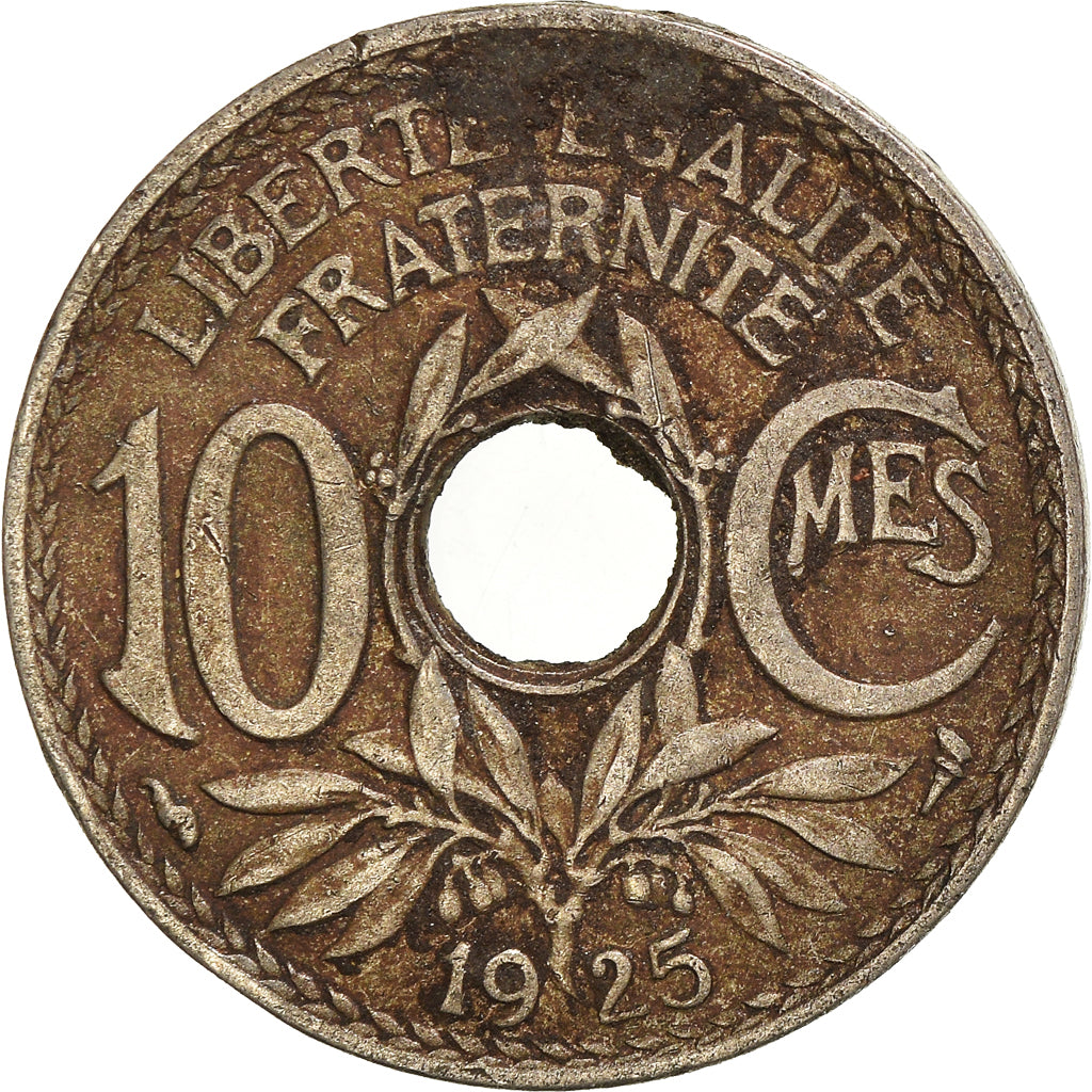 Coin, France, 10 Centimes, 1925