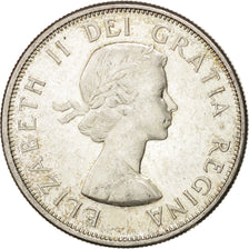 Moneta, Canada, Elizabeth II, 50 Cents, 1963, Ottawa, SPL, Argento, KM:56