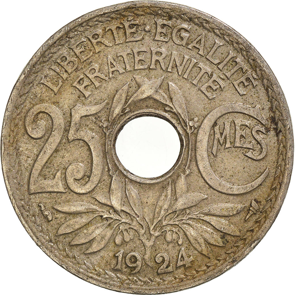Moneda, Francia, 25 Centimes, 1924