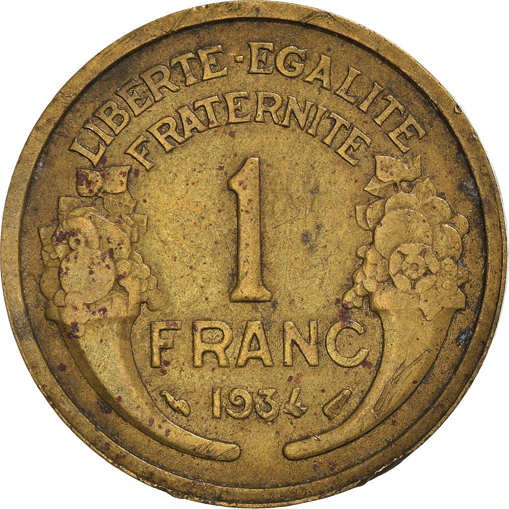 Moneta, Francja, Franc, 1934