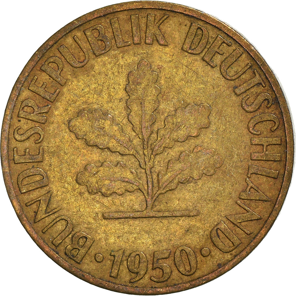 Moneda, ALEMANIA - REPÚBLICA FEDERAL, 5 Pfennig, 1950
