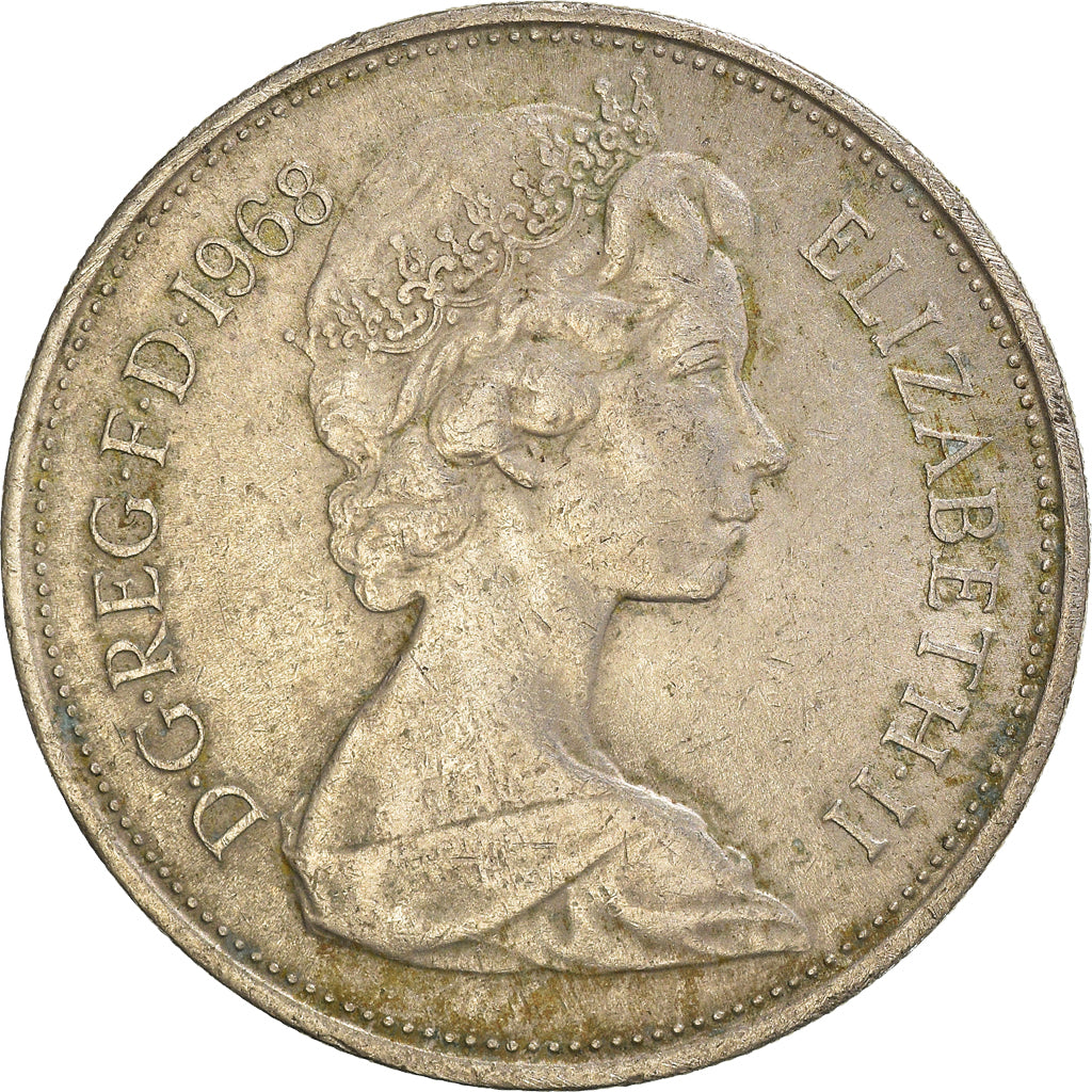 Monnaie, Grande-Bretagne, 10 New Pence, 1968