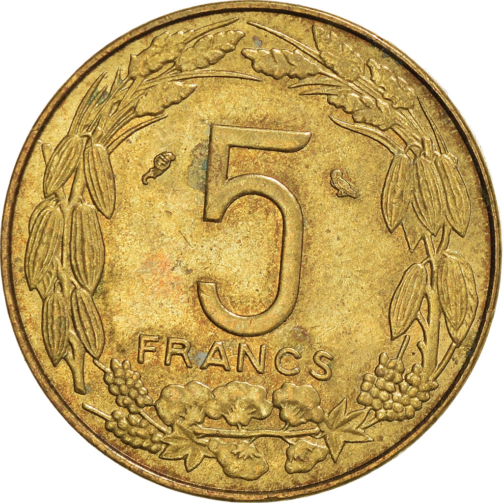 Munten, Staten van Centraal Afrika, 5 Francs, 1973
