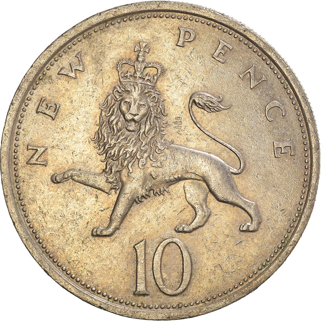 Moeda, Grã-Bretanha, 10 New Pence, 1976