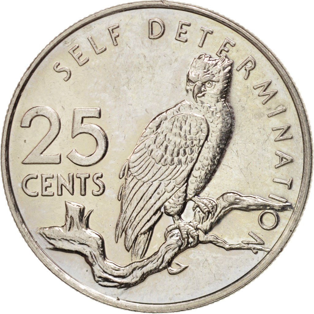 GUYANA, 25 Cents, 1979, Franklin Mint, KM #40, MS(63), Copper-Nickel, 21.5, 4.24