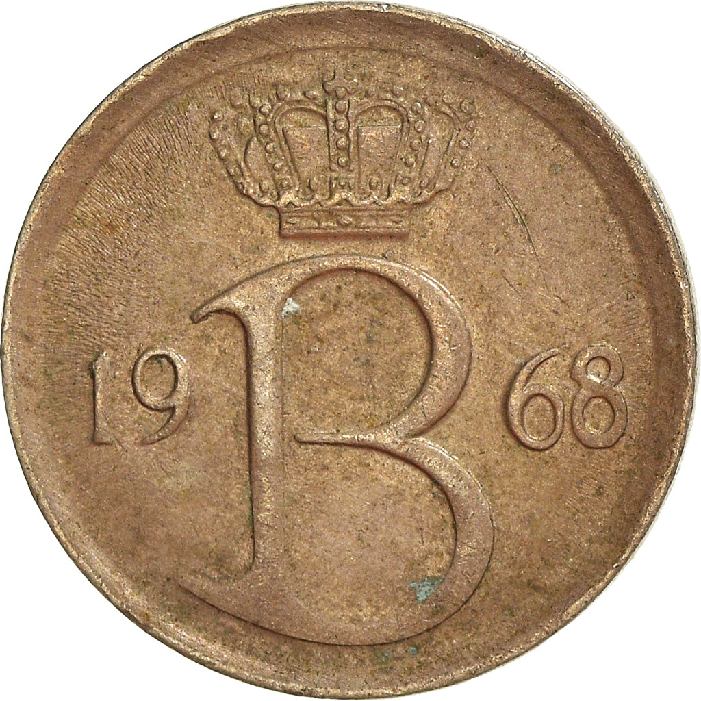 Coin, Belgium, 25 Centimes, 1968