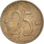 Moneta, Belgia, 25 Centimes, 1968