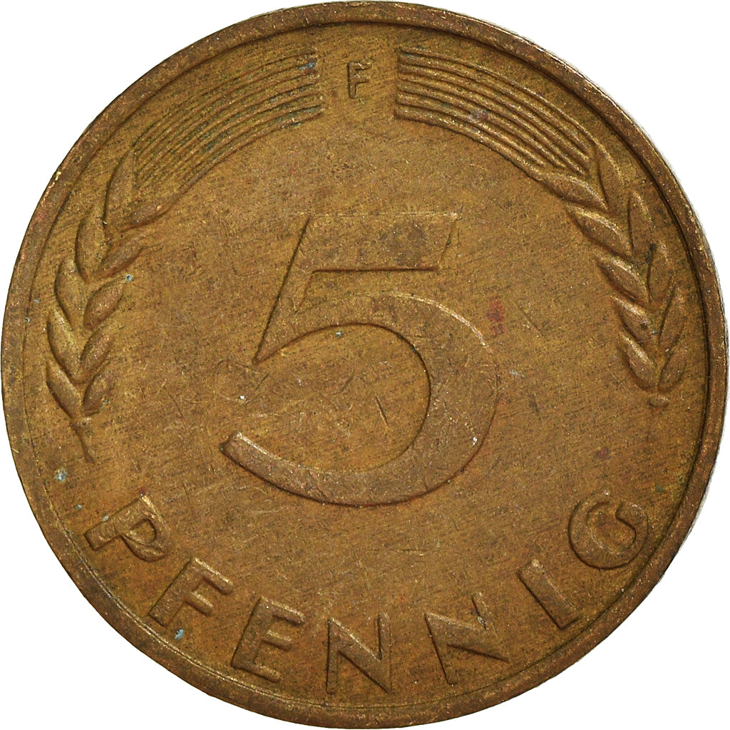 Moneda, ALEMANIA - REPÚBLICA FEDERAL, 5 Pfennig, 1971