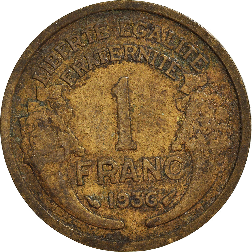 Moneta, Francja, Franc, 1936