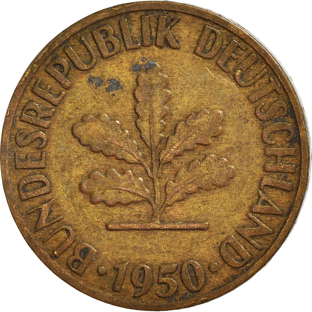 Moneda, ALEMANIA - REPÚBLICA FEDERAL, 5 Pfennig, 1950