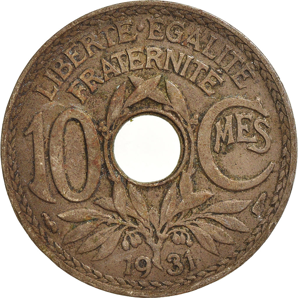Coin, France, 10 Centimes, 1931
