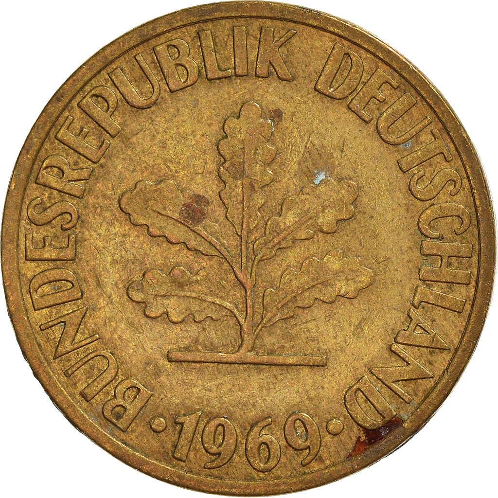 Moneta, Niemcy - RFN, 10 Pfennig, 1969