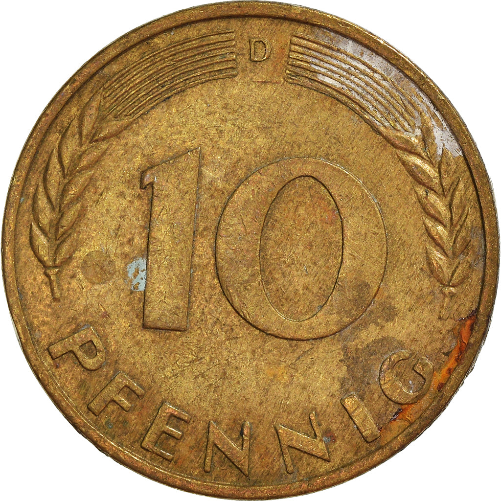 Moneta, Niemcy - RFN, 10 Pfennig, 1969