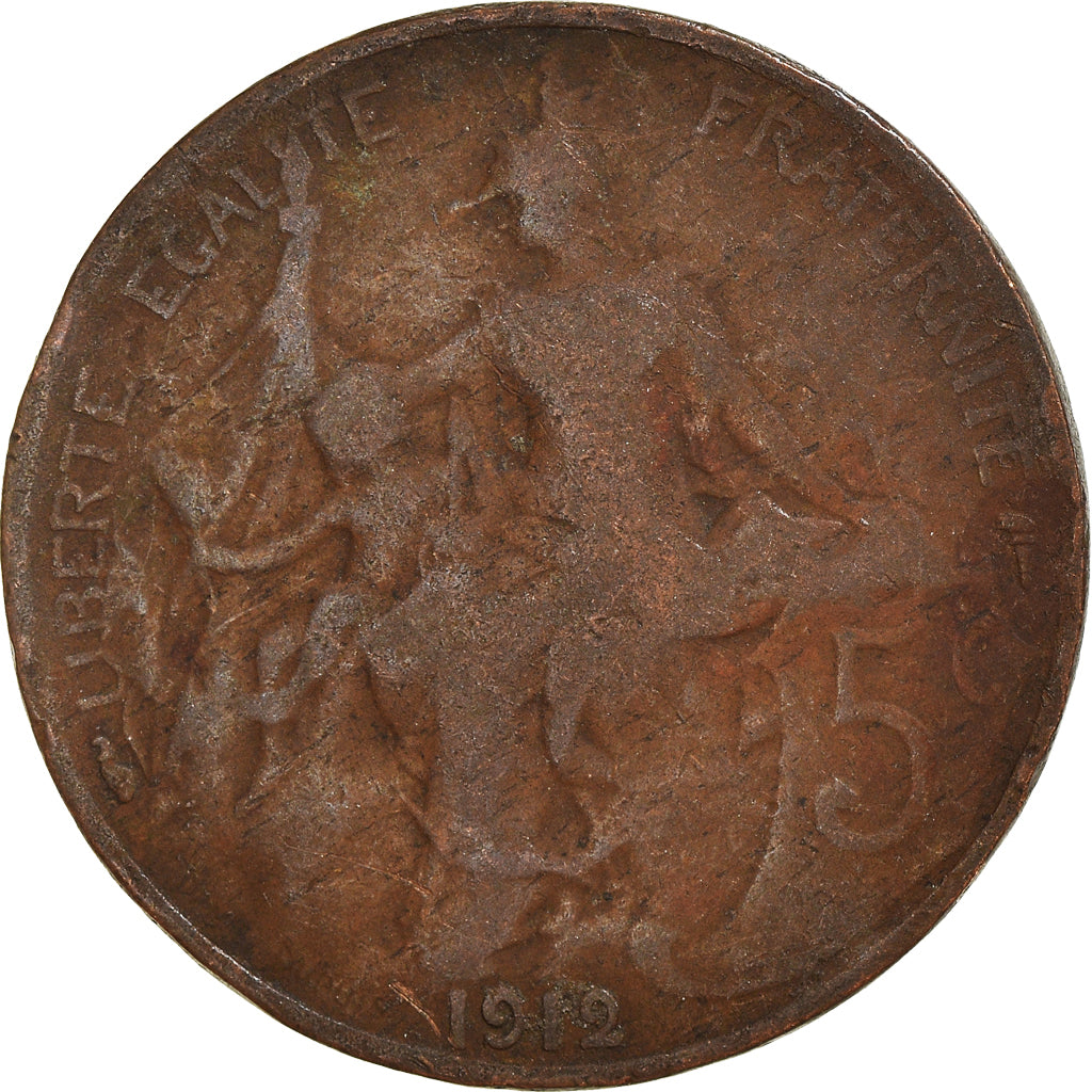 Moneta, Francia, 5 Centimes, 1912