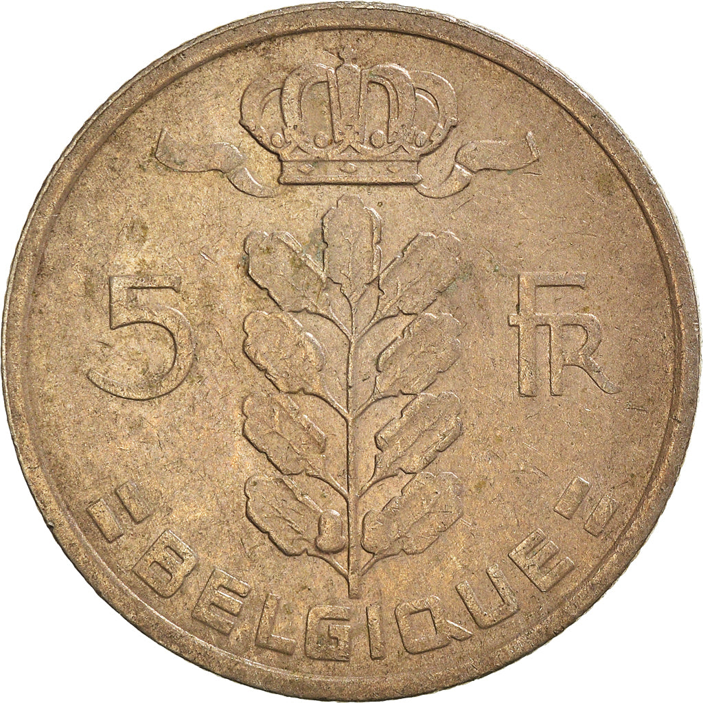 Münze, Belgien, 5 Francs, 5 Frank, 1973