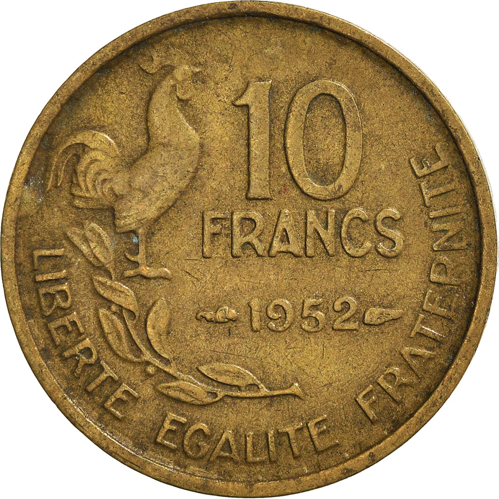 Moeda, França, 10 Francs, 1952