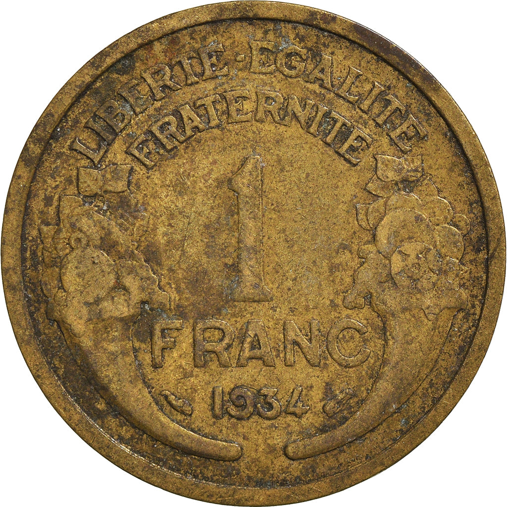 Moneta, Francja, Franc, 1934