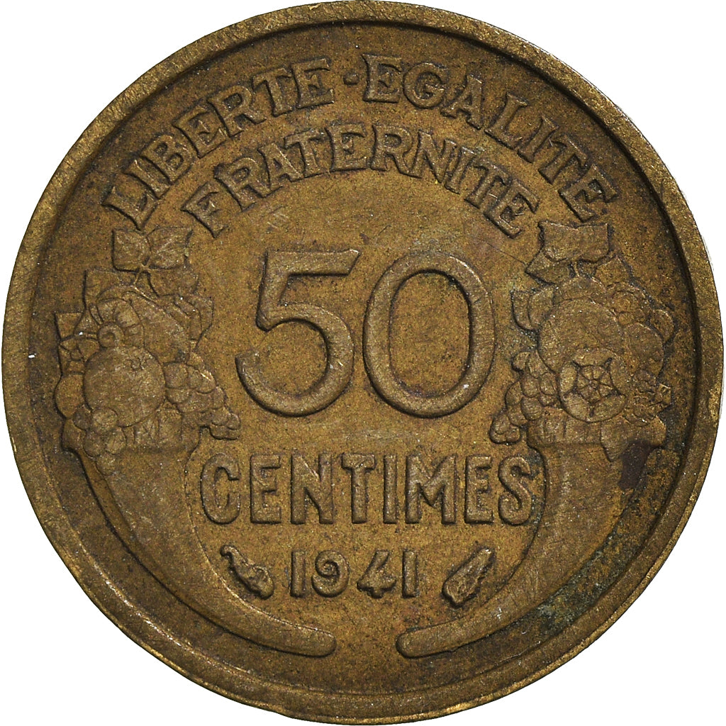 Moneda, Francia, 50 Centimes, 1941