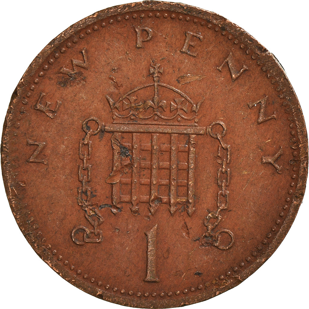Moeda, Grã-Bretanha, New Penny, 1971
