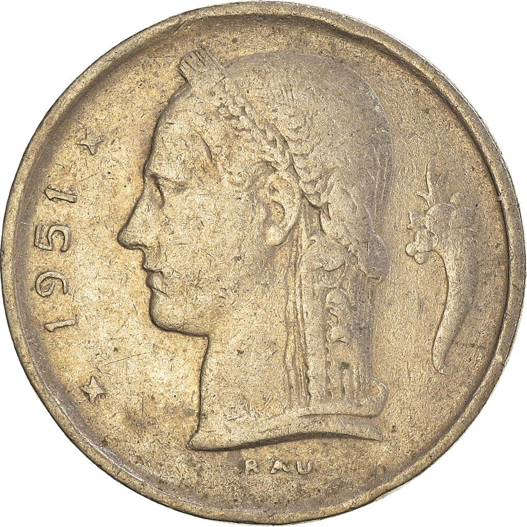 Munten, België, Franc, 1951