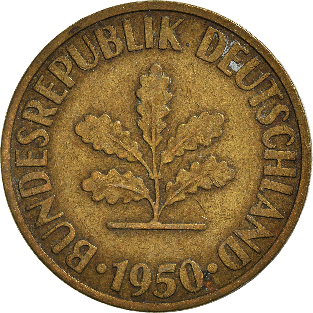 Moneta, Niemcy - RFN, 10 Pfennig, 1950