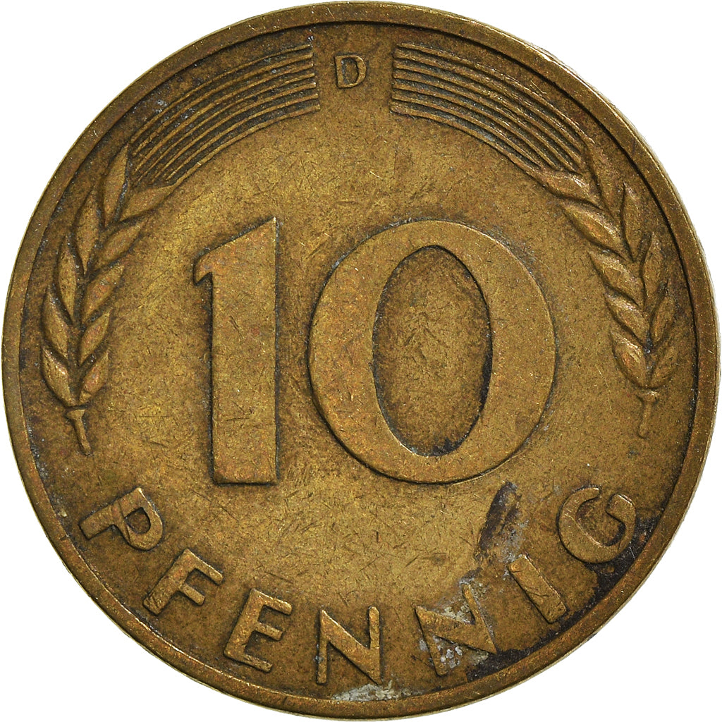 Moneta, Niemcy - RFN, 10 Pfennig, 1950