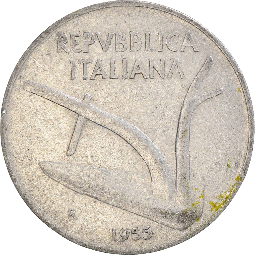 Münze, Italien, 10 Lire, 1955