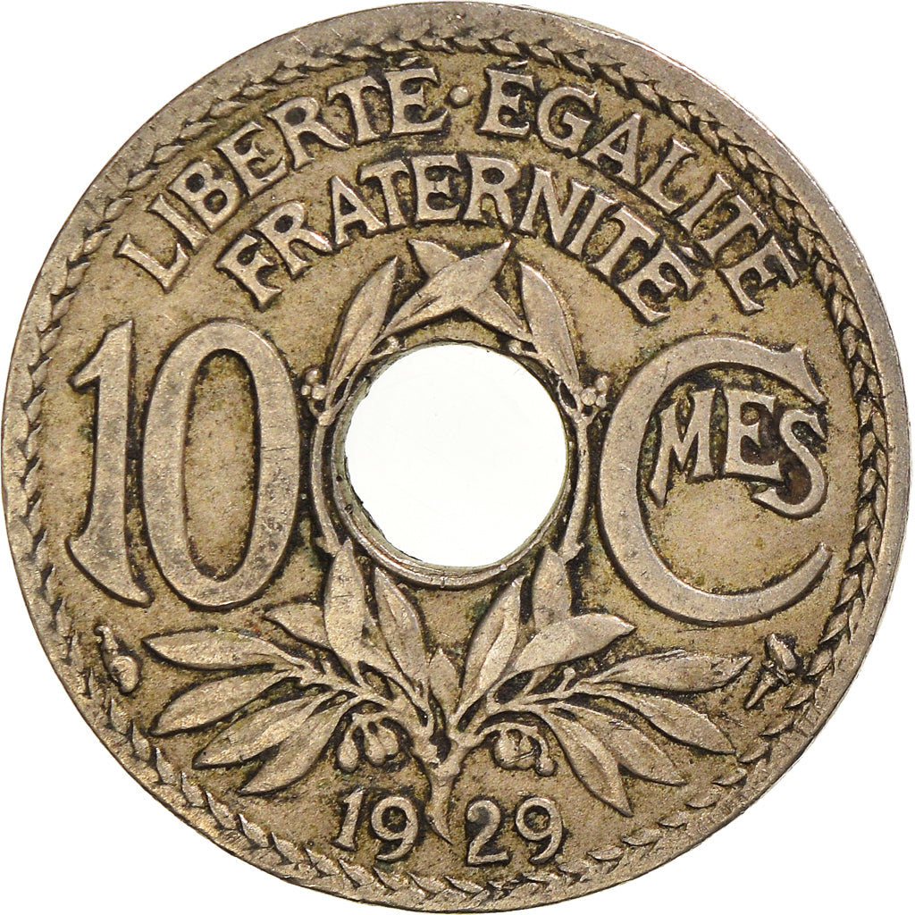 Coin, France, 10 Centimes, 1929