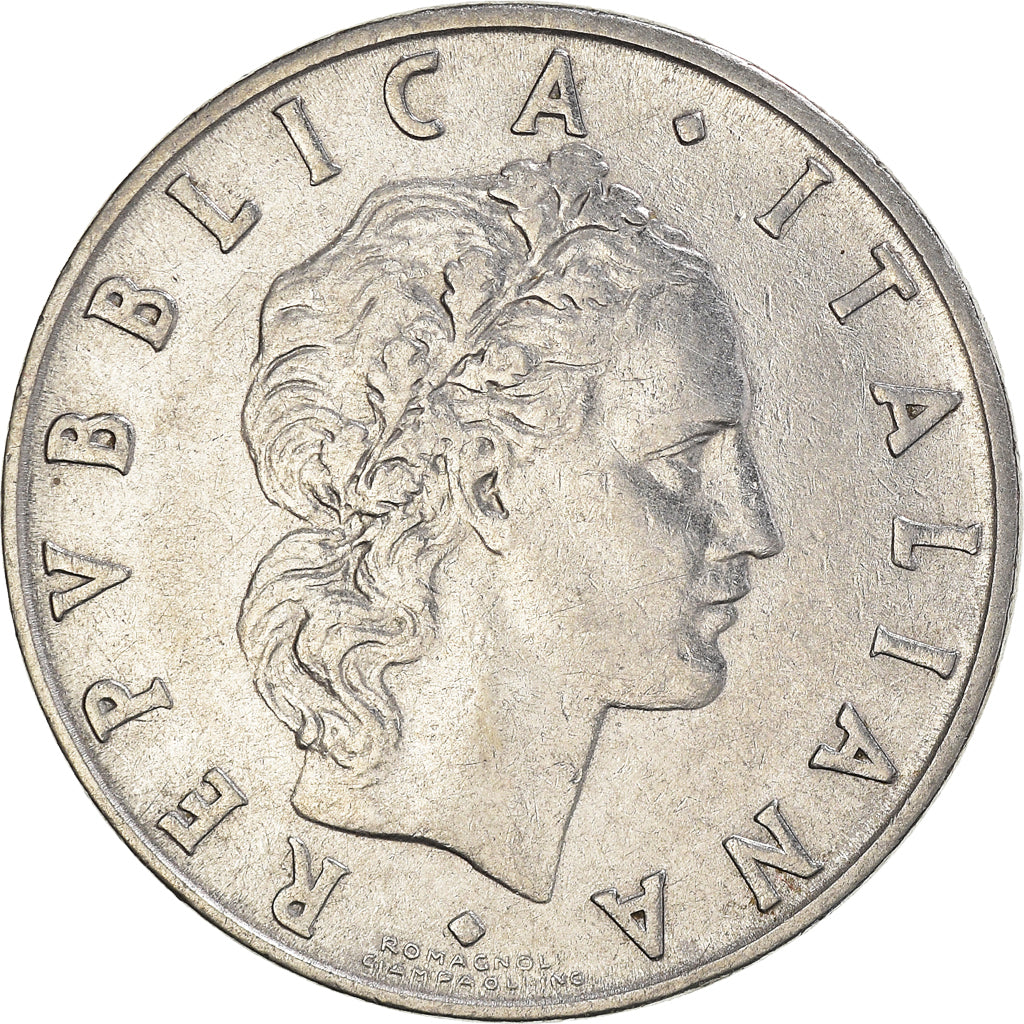 Moeda, Itália, 50 Lire, 1954