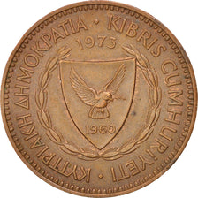 CYPRUS, 5 Mils, 1973, KM #39, EF(40-45), Bronze, 5.54