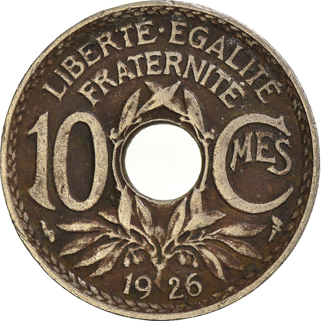 Moneda, Francia, 10 Centimes, 1926