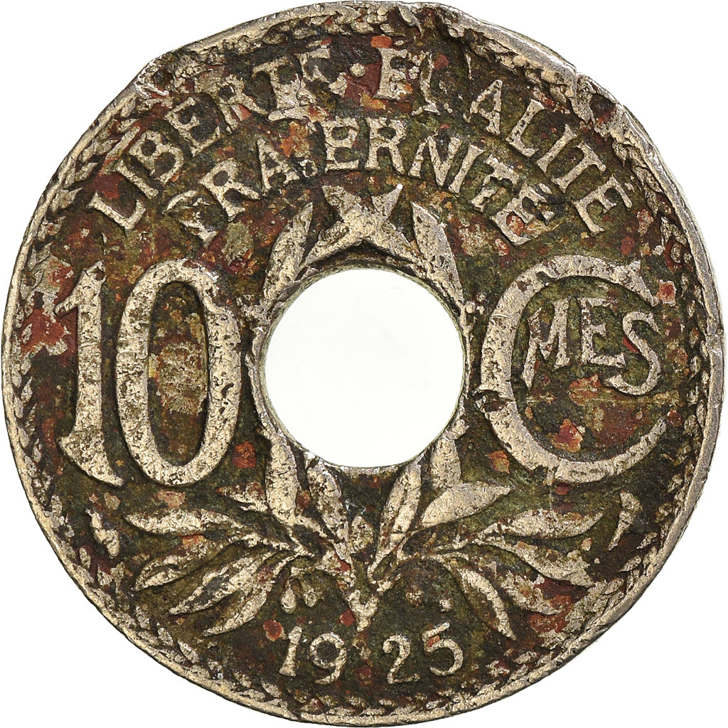 Moneda, Francia, 10 Centimes, 1925