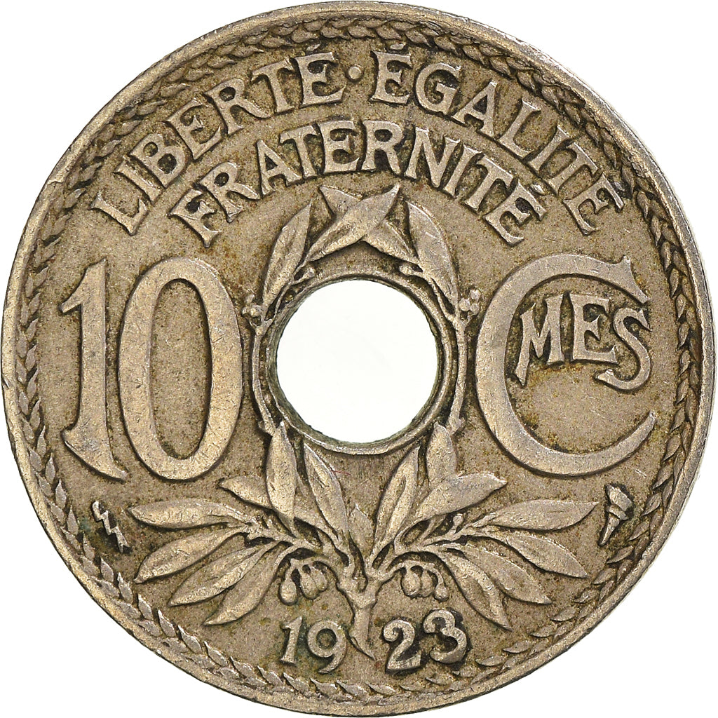 Moneda, Francia, 10 Centimes, 1923